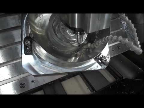 Hermle c20u 5 Axis mirror cut with Technodiamant diamond tool