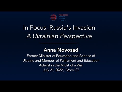 Russia’s War in Ukraine: Implications for Ukraine | Anna Novosad