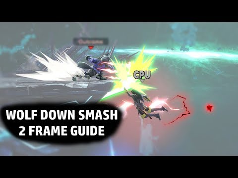Wolf Down Smash 2 frame guide