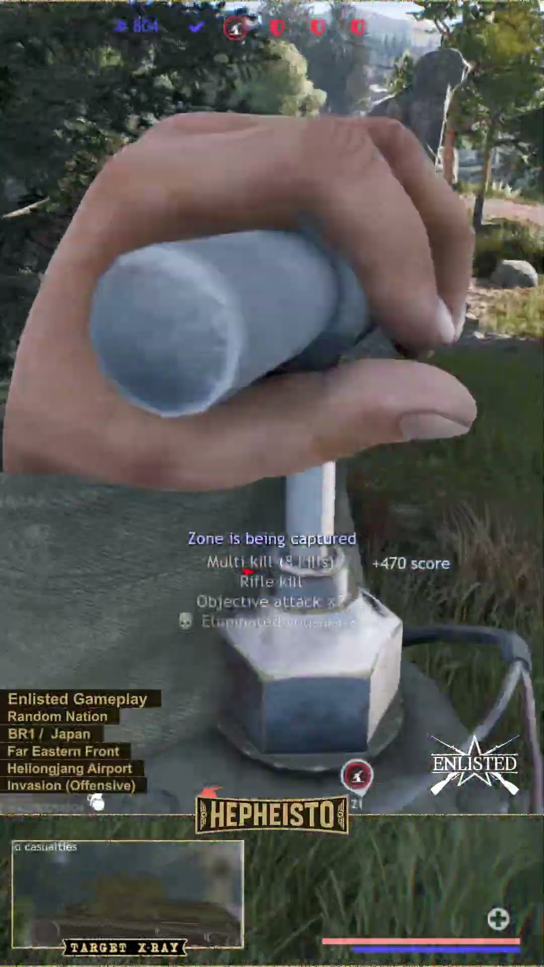 Radio operator eliminates Tank T-50 with TNT Charge