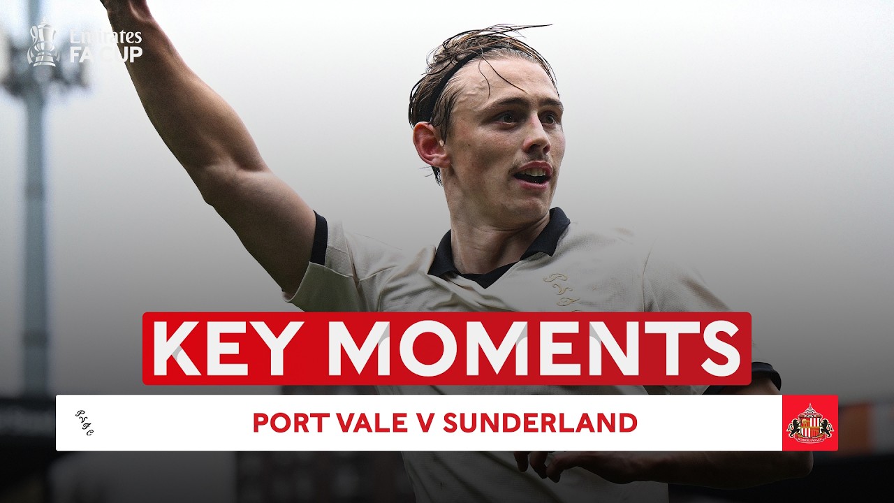 Port Vale vs Sunderland Highlights