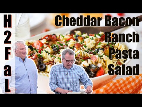 How to Make Cheddar Bacon Ranch Pasta Salad | How To Feed a Loon