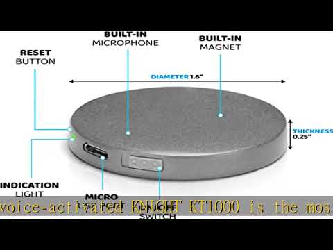 KNIGHT 64GB (800 hour) Magnetic Voice Activated Recorder + Mini Voice Recorder for Car, Work, Class