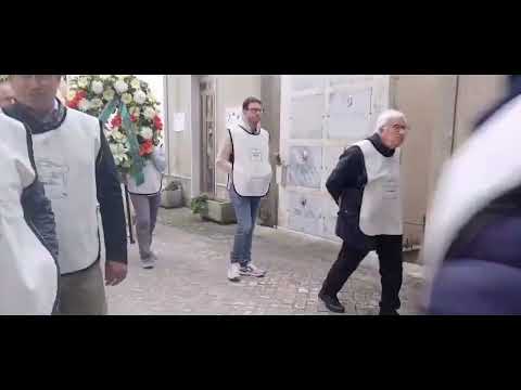 All Saints' Day in Mussomeli. Procession to the cemetery to pay homage to the deceased.