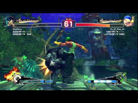SSF4 Scrubby Ranked Matches PSN Psyfiery (aka dropped combos ;.) vs randoms12