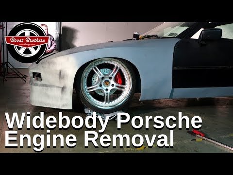 Widebody Porsche 944 Project: Pulling the Engine