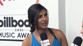 Priyanka Chopra Magenta Carpet Interview - BBMAs 2016