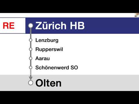 SBB Ansage | RE Zürich HB - Olten | BoJa Ansagen