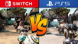 Borderlands 3 Graphics Comparison (Switch vs. PS5)