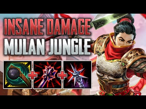 MULAN DAMAGE IS INSANE! Mulan Jungle Gameplay (SMITE Conquest)
