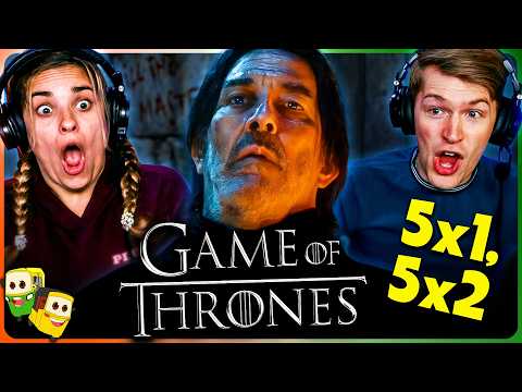 GAME OF THRONES 5x1 & 5x2 Reaction! | First Time Watch! | Peter Dinklage | Lena Headey
