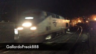preview picture of video 'Amtrak Maple Leaf 64 Leads 10 cars Past Peekskill'