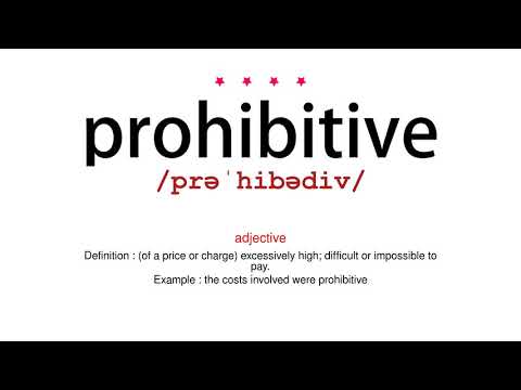 How to pronounce prohibitive - Vocab Today