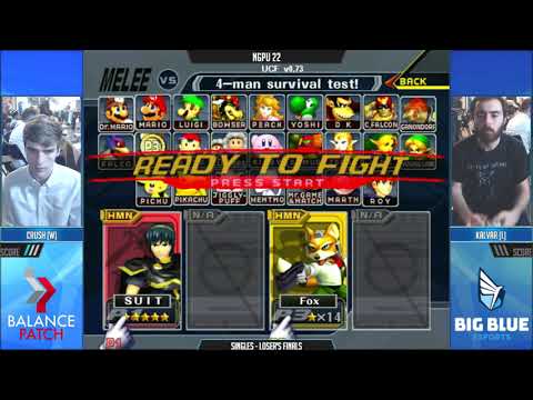 NGPU 22 SSBM - Crush [W] (Fox, Falcon) vs. Kalvar [L] (Marth) - Melee GF