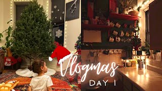 Clean + Decorate the Kitchen | VLOGMAS DAY 1