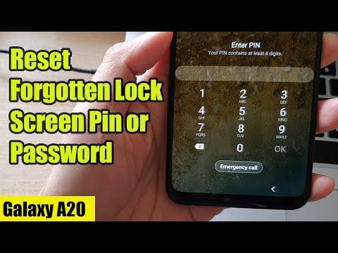 Galaxy A20: How to Reset Forgotten Lock Screen Pin or Password