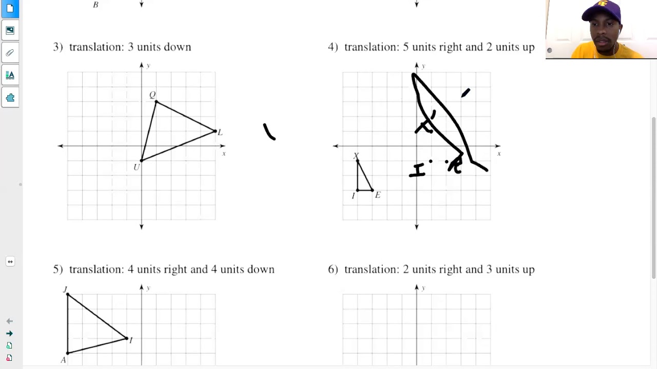 Math 8 - Translation Worksheet