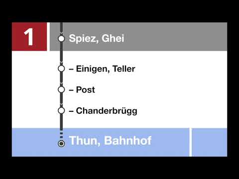 STI Ansagen - Eilkurs Bus 1 Spiez – Thun (2019)