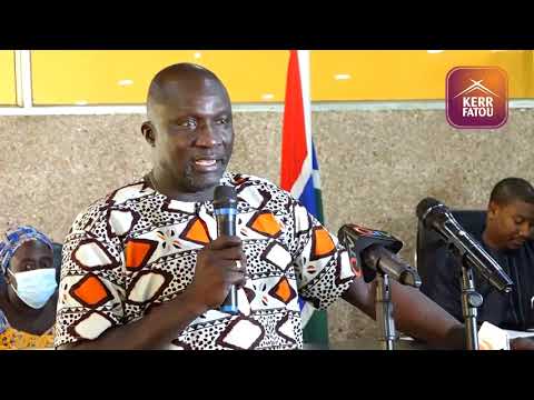 John Njie Chairman of TONGO Speaking At The KMC Emergency Council Meeting.