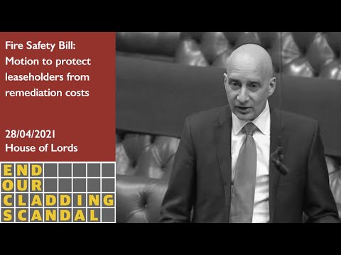 Lords Pass the Fire Safety Bill without Protecting Leaseholders - House of Lords - 28/04/21