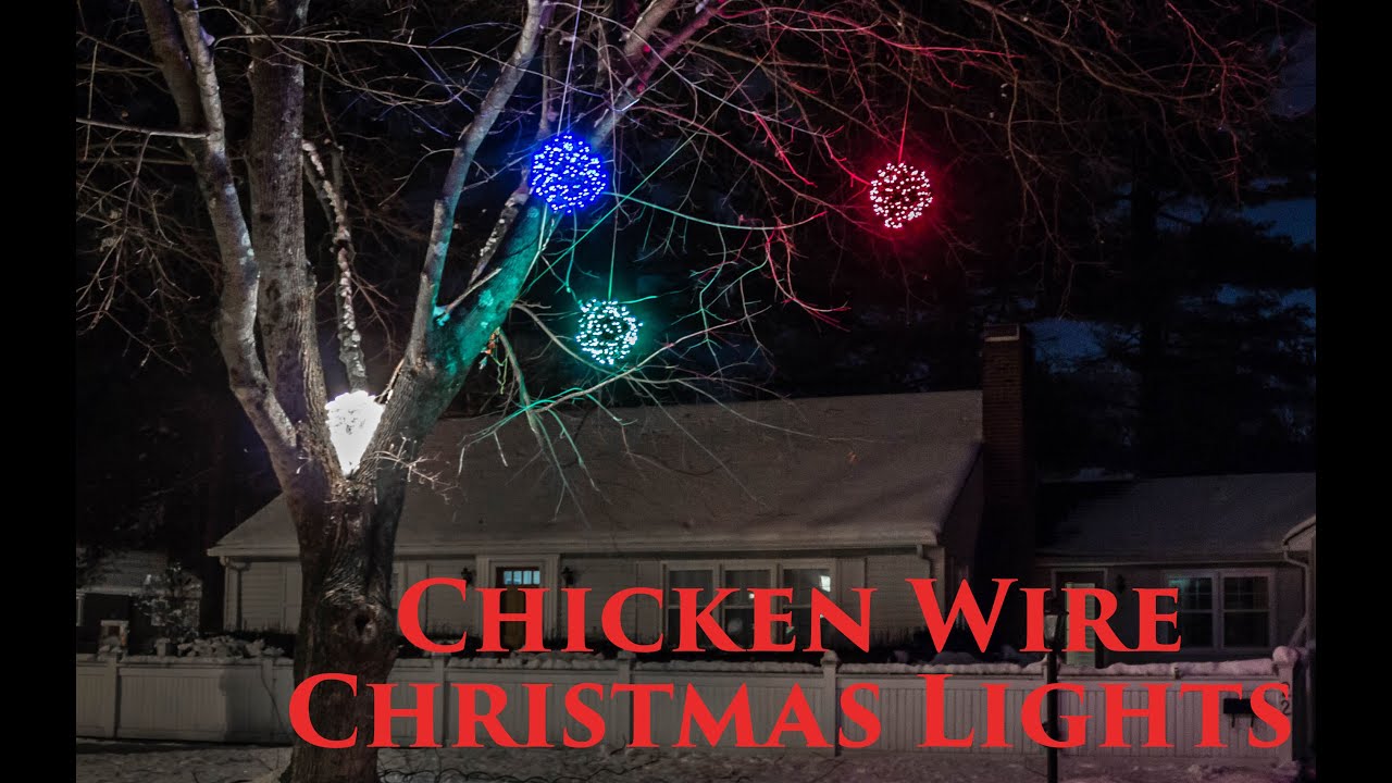 Watch: How to make Lighted Chicken Wire Christmas Balls, DIY Outdoor Christmas D... - Tutorial from The Christmas Light Emporium