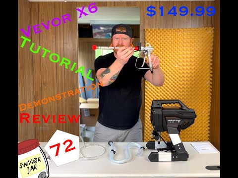 Vevor X6 Airless Paint Sprayer tutorial, demonstration, and review!