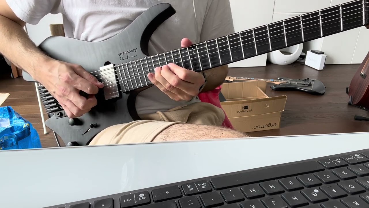 Roberto Barlocci playing the Angels solo on electric guitar