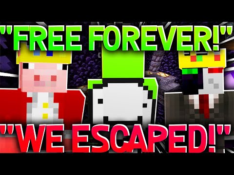 Technoblade BREAKS DREAM AND RANBOO OUT OF PRISON! (dream smp)