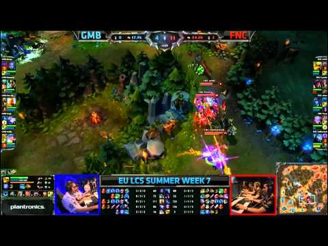 Fnatic vs Gambit Gaming LCS EU W7D1 Summer Split 2013