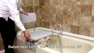 Product video: Eagle Health Tub-Mount Swivel Sliding Bath Transfer Bench