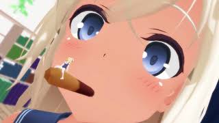 MMD Giantess Vore - Ro chan hard vore