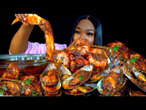KING CRAB SEAFOOD BOIL MUKBANG | CAJUN SEAFOOD | SEAFOOD BOIL MUKANG | Seafood | Mukbang