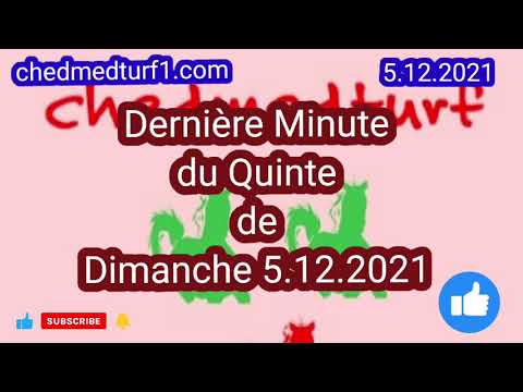 Dernière Minute du Quinte de Dimanche 5.12.2021 Finale du GNT Paris-Turf / Vincennes