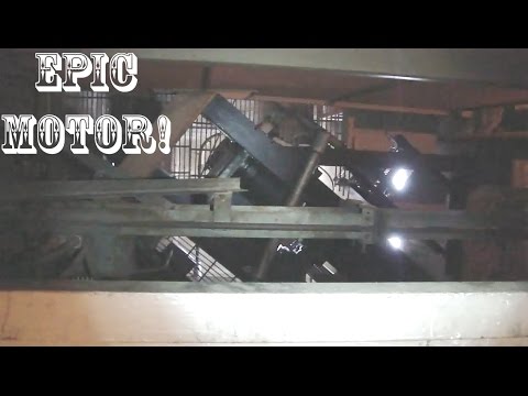 Best elevator motor ever! amazing Haughton freight elevator (remastered)