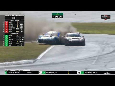 LEADERS CRASH in INSANE FINISH to the 2022 Rolex 24 at Daytona