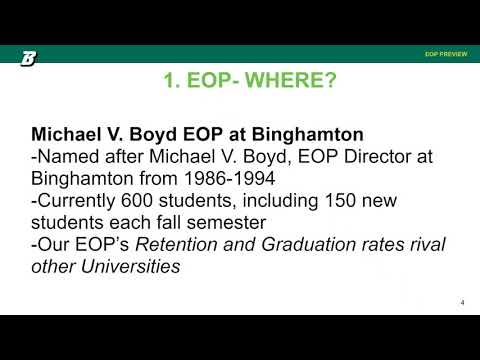EOP Application Overview