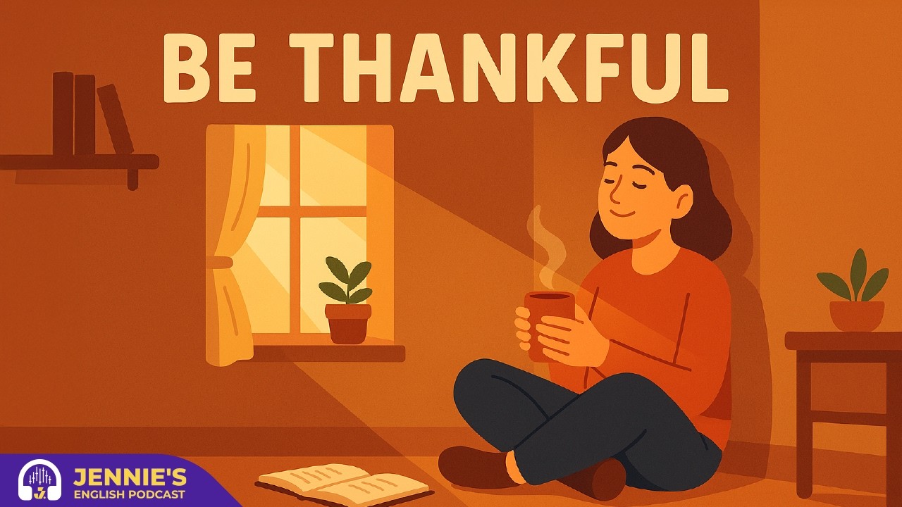 Be Thankful for What You Have | English & Chill with Jennie | English Podcast