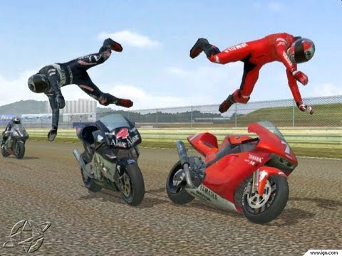 MotoGp 2 - race and stunt mode gameplay