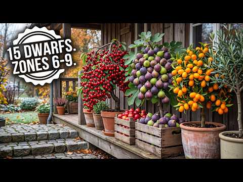 15 Dwarf Fruit Trees and Shrubs perfect ZONE 6 To 9