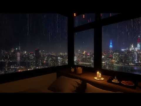 30 minutes of Frank Sinatra chill while its raining at night in NEW YORK CITY