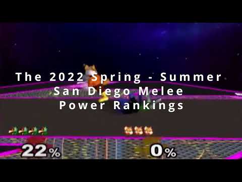 San Diego Melee Spring / Summer 2022 Power Rankings