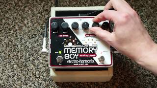 Video thumbnail for Electro-Harmonix Deluxe Memory Boy Analog Delay w/Tap Tempo by Pedal of the Day