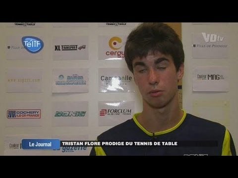 Tristan Flore, prodige du tennis de table (Cergy)