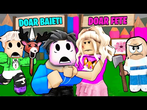 Construiesc BAZA FETE vs BAZA BĂIEȚI cu HUDINASUL în 99 de Nopți în Pădure! (ROBLOX)