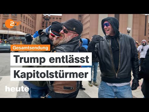 heute 19:00 Uhr vom 22.01.2025 Messerangriff in Aschaffenburg, Trump begnadigt Kapitolstürmer