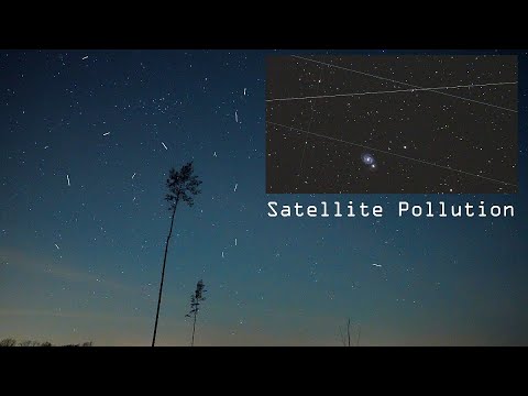 Satellite Pollution - night sky ruined by satellites :/  Amazing time-lapse