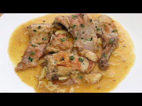 Conejo al ajillo