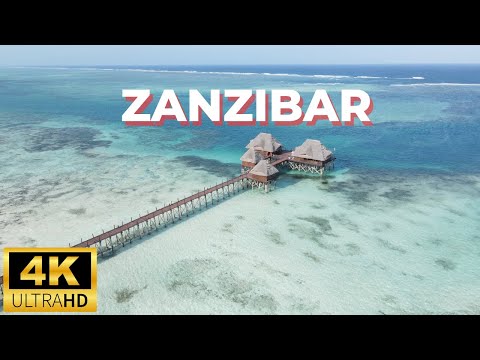 Flying Over Zanzibar 4k Scenic Relaxation | Zanzibar Relaxation Film with Calming Music