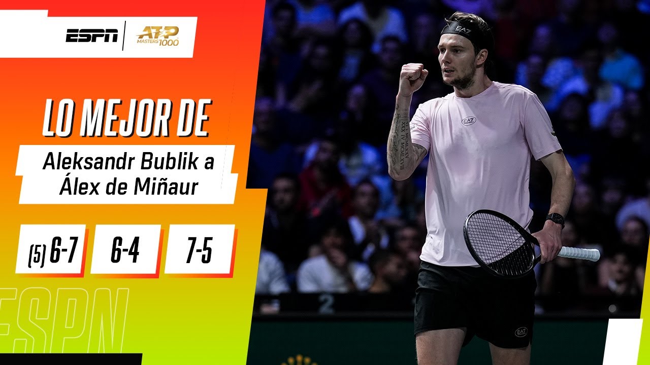 PARTIDAZO: BUBLIK SACÓ A RELUCIR SU MEJOR TENIS Y DIO VUELTA LA HISTORIA ANTE DE MIÑAUR | RESUMEN