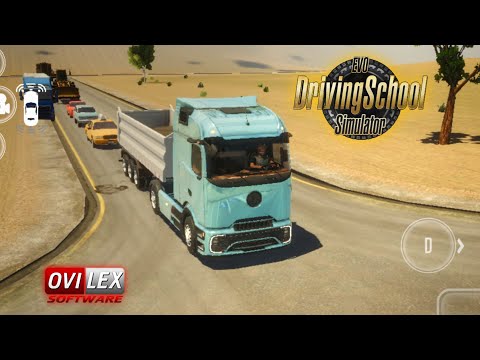 Driving School Simulator: EVO - Mercedes-Benz Actros L with Trailer & Snow GamePlay